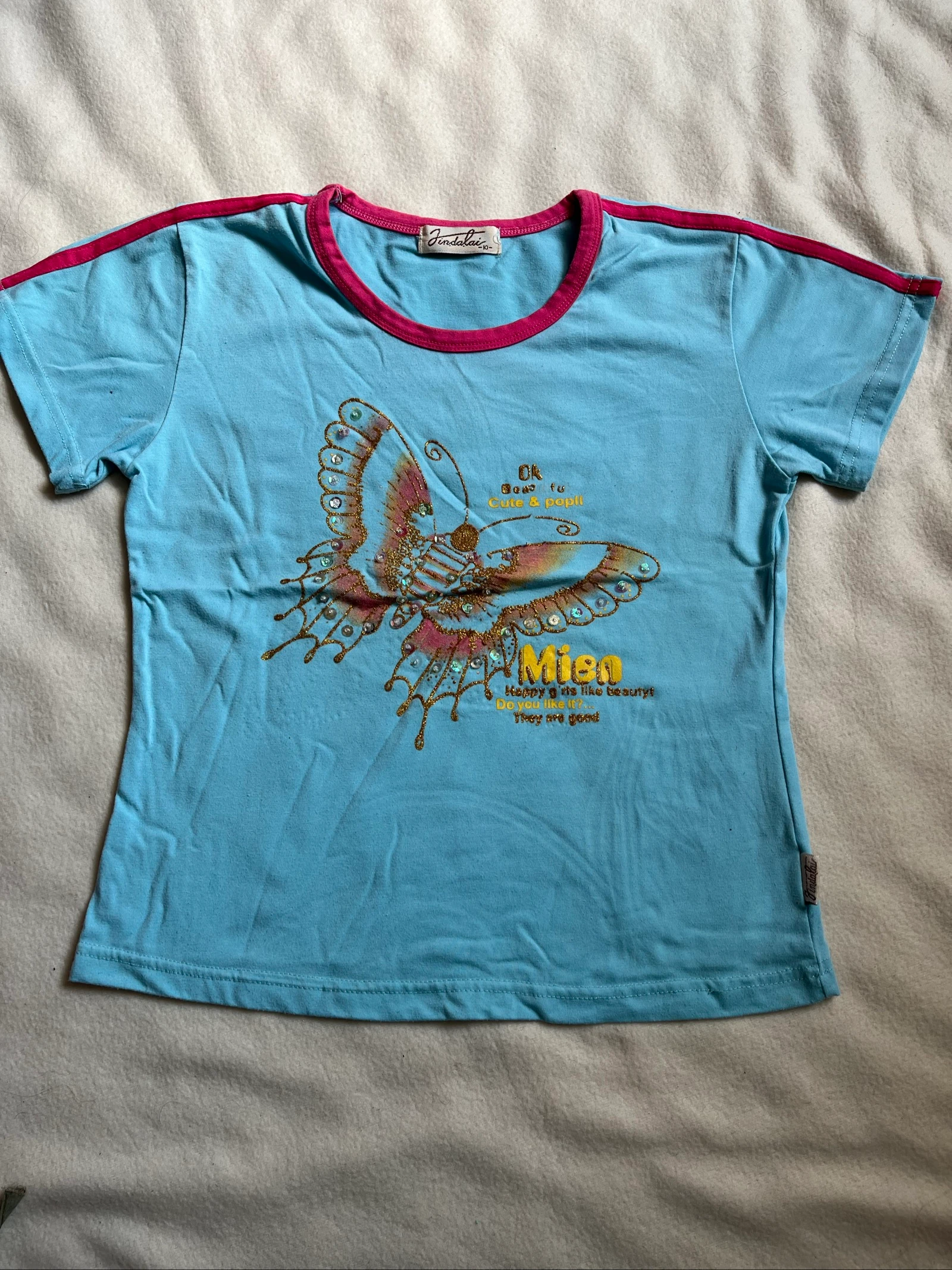 Tee-shirt papillon 10 ans 